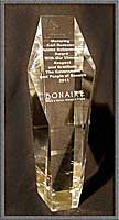 Crystal Statuette from Bonaire Lifetime Achievement Award