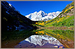 Reflection Of Maroon Bells Winter