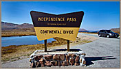 Independence Pass Sign