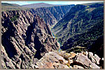 River Gleams In Canyon