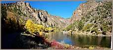 River To Dam And Canyon