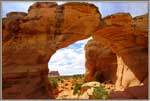 Through Broken Arch toward parking.