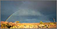 A full rainbow of the mountains.