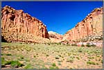 Dirt entry road to Capitol Gorge.