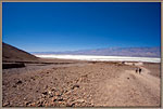 View of salt flats from Natural Bridge road