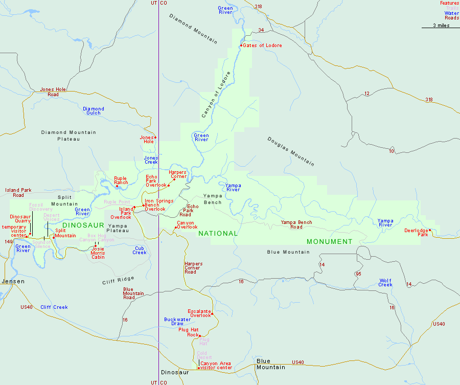 Dinosaur National Monument Map