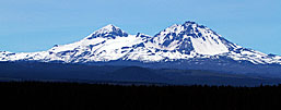 Sisters Volcanos From The Highway.jpg