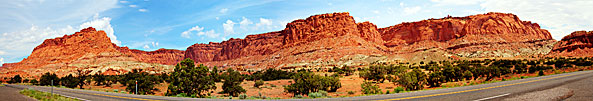 1 Entry Road At Capitol Reef Pano