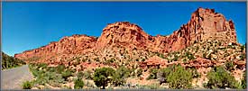 Walls by road in Lower Canyon.