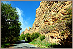 Sandstone Wall By Road