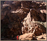 Climbers descend to Mooney Falls