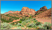 Hair Pin turn in road panorama