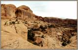 Corona Arch and Canyon panorama.