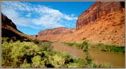 Down River Under High Cliffs