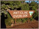 Anticline Overlook Signage.