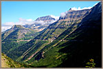 View Of Road West From Logan Pass