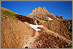 Waterfall And Mineral Stones Below Reynolds Mountain