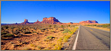 Approaching Monument Valley