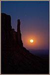 Telephoto of final night Moon with Mitten