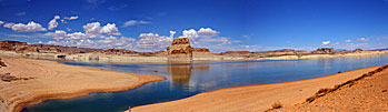 5LoneRockLakePowellPano