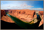 Glen Canyon Dam with gorge in backgrounds