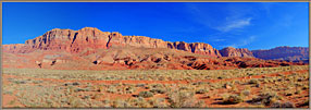 Vermillion Cliffs panorama in morning light