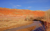 3 Buttes And Creek Near Old Paria Town