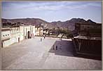 Amber Palace Courtyard And Elephants