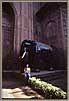 Jessica With Elephant Statue India 1980