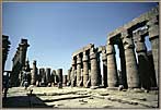 Karnak visitors inside the Temple.