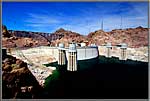 Upstream from Hoover Dam side one.