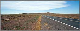 Approach to Meteor Crater.